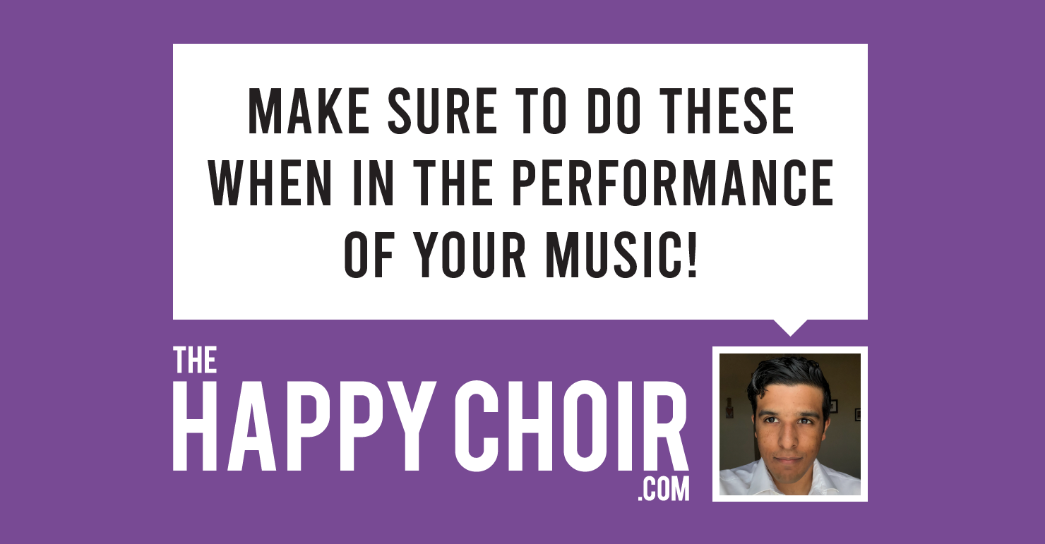 Performance of your music